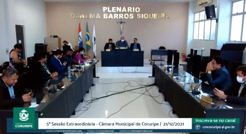 Sessão Extraordinária aprova Projetos do Executivo para a população de Coruripe