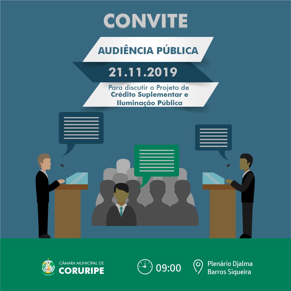 Presidente convida população de Coruripe para audiência pública dia 21 de novembro